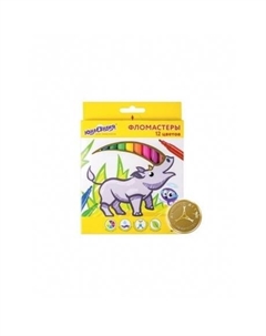 Фломастеры 12 цветов, ЭКЗОТИКА, вентилируемый колпачок, картон, 151421, (12 шт.) Юнландия