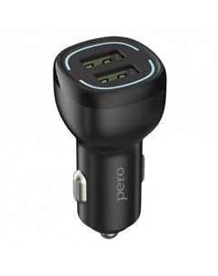 Автомобильное зарядное устройство PERO AC04 2USB 2.4A AUTOMAX, черное Péro