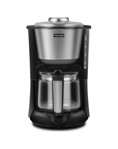 Кофеварка капельная Rondell 1100-RE-01 1000Вт серебристый/черный
