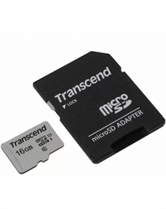 Карта памяти micro SDHC 16Gb 300S UHS-I U1 + ADP (90/45 Mb/s) Transcend