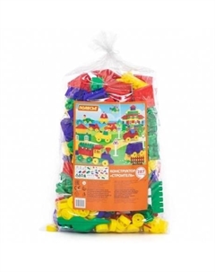 Конструктор "Строитель" 287 деталей (в пакете) Полесье