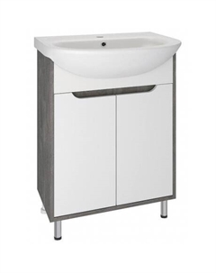 Тумба под раковину Runo железный камень (под умывальник Уют 60) Эко 60 (00-00001338)