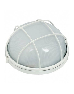 Светильник НПП 1102 100Вт E27 IP54 бел. круг с решеткой ИЭК LNPP0-1102-1-100-K01 Iek
