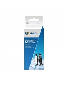 Картридж струйный NC-CLI-471XLC CLI-471XL C голубой (10.8мл) для Canon TS5040/MG5740/MG6840/MG7740 G&g