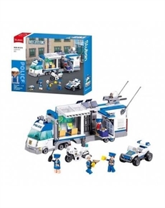 Конструктор "Командирская машина" 510 деталей в коробке с инерционной машиной,стреляющее оружие Sluban