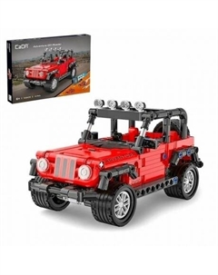 Конструктор "Внедорожник" ADVENTURE 317 деталей в коробке инерционный с амортизаторами;открывание дверей Double egle