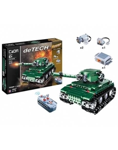 Конструктор Танк Tiger на РУ (313 дет) в коробке подвижная башня,движение ствола вверх-вниз C51018W Double egle