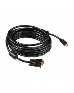 Кабель Buro HDMI-19M-DVI-D-10M HDMI (m) DVI-D (m) 10м феррит.кольца черный