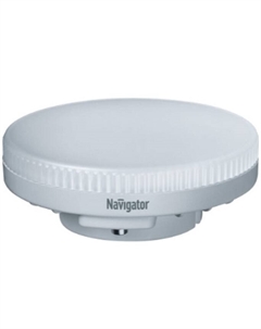 Лампа светодиодная NLL-GX53-10-230-4K-DIMM диммируемая, 10Вт, 176-264В, 4000К, 800лм, GX53, 74х28мм (61632) Navigator