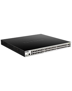 Коммутатор DGS-1210-52MP/ME/B2A DGS-1210-52MP/ME/B2A, PROJ L2 Managed Switch with 48 10/100/1000Base-T ports and 4 1000Base-X SFP ports (8 P D-link