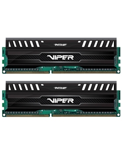 Модуль памяти DDR3 8GB (2*4GB) PV38G160C9K Viper V3 PC3-12800 1600MHz CL9 1.5V Радиатор BLACK RTL Patriot memory