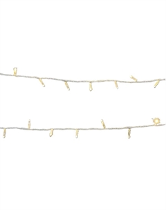 Гирлянда NEON-NIGHT 305-396 нить 10м (2 модуля x 5м) 200 LED теплый белый прозрачный ПВХ IP65 эффект мерцания 24В соединяется нужен трансформатор 531- Neon-night