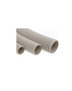 Труба гофрированная лёгкая 60132HF-GR ПП HF, с зондом, без галогена,цвет серый, диам. 32мм (25м) Ecoplast