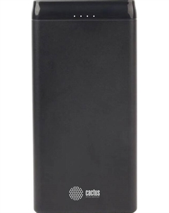Аккумулятор внешний портативный Cactus CS-PBFSFT-10000 10000mAh 2.1A 2*USB черный