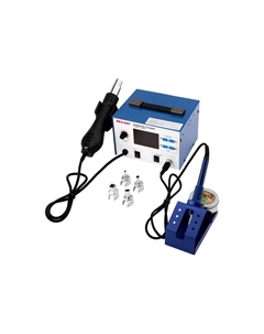 Паяльная станция Rexant 12-0727 2 в 1: паяльник+термофен, с ЖК дисплеем, 100-480 °С