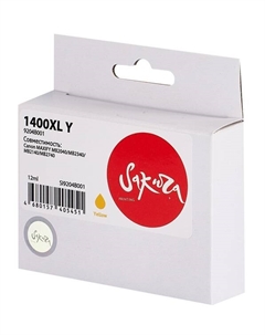Картридж струйный 9204B001 (1400XL Y) для Canon MAXIFY MB2040/MB2340/MB2140/MB2740, водорастворимый тип чернил, желтый, 1000 к. Sakura