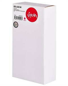 Картридж струйный 2892C001 (PFI-320 M) для Canon imagePROGRAF TM-200/205/300/305, пигментный тип чернил, пурпурный, 300 мл. Sakura