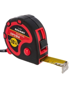 Рулетка Rexant 12-9007 измерительная «Профи» прорезиненный корпус, 10 м х 25 мм