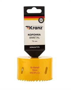 Коронка KRANZ KR-92-0238 Bimetal 76 мм Kranz