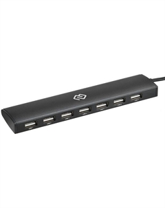 Разветвитель USB 3.1 HUB-7U2.0-UC-B 7*USB 2.0, черный Digma