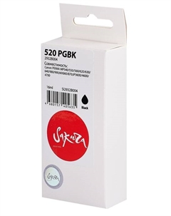 Картридж струйный 2932B004 (520 PGBK) для Canon PIXMA MP540/550/560/620/630/640/980/990;MX860/870;iP3600/4600/4700, пигментный тип чернил, черн Sakura