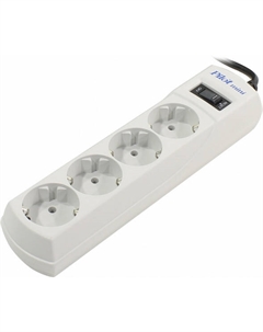 Сетевой фильтр Pilot mini 7 м (4 розетки) белый (коробка) 1061004 Zis