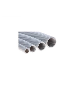 Труба гофрированная лёгкая 20120HFR HFFR, с зондом, без галогена, трудногорючая, цвет серый, диам. 20мм (100м) Ecoplast