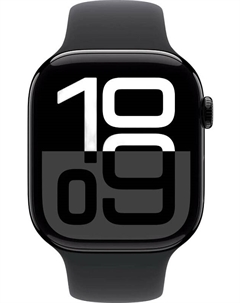 Часы Apple Watch Series 10 GPS 46mm MWWP3 Jet Black Aluminium Case with Black Sport Band - S/M