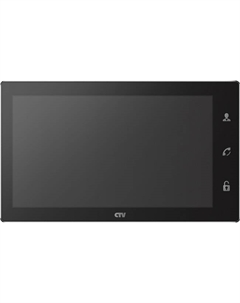 Монитор -M4106AHD видеодомофона, с экраном с технологией Touch Screen для управления OSD, стеклянная сенсорная панель управления "Easy Buttons" Ctv