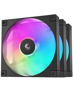 Вентилятор для корпуса FD12 ARGB-3 IN 1 120mm, 400-2050rpm, 64.2CFM, 27.6dBa, 4-pin PWM Color BOX (3-pack) Deepcool