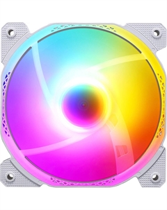Вентилятор FORMULA Cosmic 12WH FR RGB 120x120x25mm, белый, 1100rpm, 37.2cfm, 22.3dBa, 3-pin, 4-pin (Molex), Ret Formula v