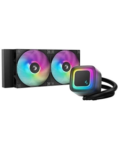 Система охлаждения жидкостная LE240 V2 LGA1851/1700/1200/115X/AM5/AM4 (2*120mm ARGB fan, TDP 250W, 500-2100rpm, 75.89CFM, 31.6dBA, 4-pin PWM) Deepcool