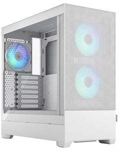Корпус ATX Pop Air RGB White TG Clear Tint белый, без БП, панель из закаленного стекла, 2*USB 3.0, audio Fractal design