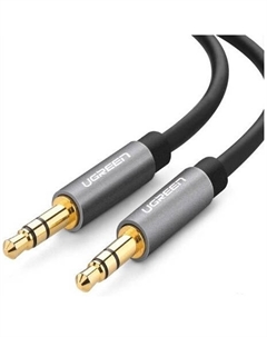 Кабель акустический AV119 10735_ Jack 3.5mm - Jack 3.5mm, 2м, черный Ugreen