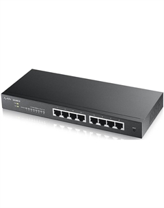 Коммутатор Smart L2 GS1900-8-EU0102F Smart L2, 8*GE, настольный, бесшумный Zyxel