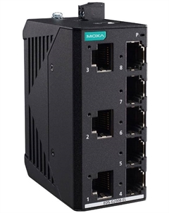 Коммутатор неуправляемый EDS-G2008-EL 8-Port full gigabit Entry-level, 8 Fast TP ports Moxa
