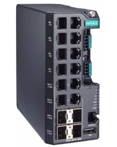 Коммутатор управляемый EDS-4012-4GC-HV 8*10/100BaseT(X) ports, 4*10/100/1000BaseT(X) or 100/1000BaseSFP ports, single power input 11 Moxa