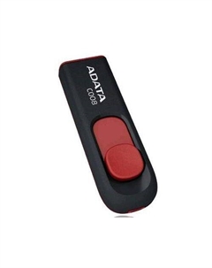 Накопитель USB 2.0 16GB Classic C008 черный/красный Adata