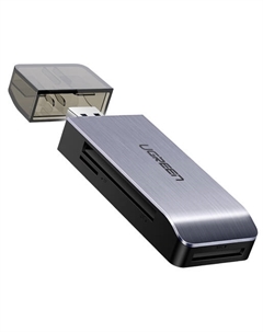 Карт-ридер CM180 50541_ мультифункциональный, USB-A 3.0 to TF/SD/CF/MS, цвет: серый космос Ugreen