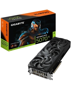 Видеокарта PCI-E GeForce RTX 5070 TI WINDFORCE 3OC (GV-N507TWF3OC-16GD) 16GB GDDR7 256bit 2497/28000MHz 3*DP HDIM Gigabyte