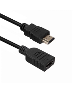 Кабель интерфейсный HDMI-HDMI -DHHF1-30B Golden Plated,19m/19f, черный, 3м (742286) Acd