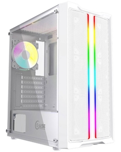 Корпус ATX Mistral Evo CMIEW-F4S белый, без БП, боковая панель закаленное стекло, 2*USB 3.0, USB 2.0, audio Powercase