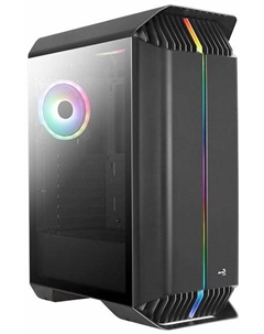 Корпус ATX Gladiator Duo 4711099470310 черный, без БП, боковое окно (закаленное стекло), 2*USB 3.0, audio Aerocool