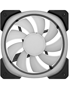 Вентилятор M21-12 ARGB black, 120x120x25мм, 800-1500 об/мин, 4-pin PWM, bulk Powercase