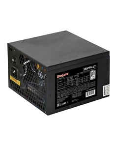 Блок питания ATX 550PPH-LT-S 550W, RTL, 80+, black, APFC, 12cm, 24p, (4+4)p, 5*SATA, 3*IDE, с защитой от выдергивания Exegate
