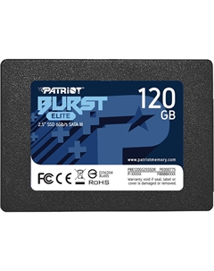 Накопитель SSD 2.5'' PBE120GS25SSDR Burst Elite 120GB SATA 6Gb/s 3D TLC 450/320MB/s IOPS 40K/40K MTBF 2M Patriot memory