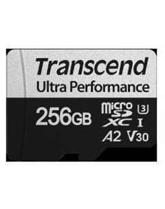 Карта памяти 256GB TS256GUSD340S UHS-I U3 microSDXC, A2 Ultra Performance R/W:160/125 MB/s, адаптер Transcend