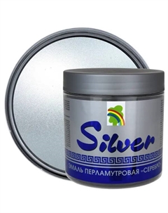 Эмаль акриловая перламутровое серебро Р-117 0.4 л Радуга