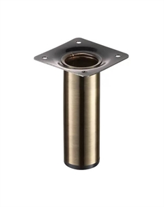 Ножка для мебели круглая стальная 30x100 мм бронза нагрузка до 20 кг Larvij
