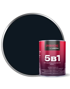 Грунт-эмаль по ржавчине 5 в 1 цвет черный RAL9005 0.8 л Лакра